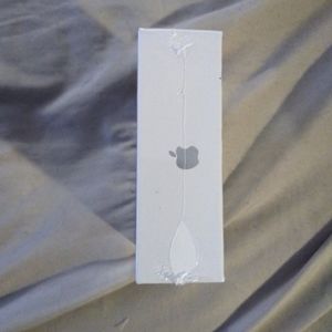 White Apple Airpods with charging case